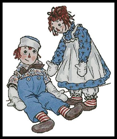 Raggedy Ann And Andy - Artecy Cross Stitch