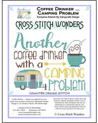 Coffee Drinker ... Camping Problem - Cross Stitch Wonders