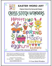 Easter Word Art - Cross Stitch Wonders