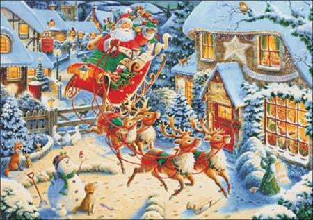 Santa's Flying Visit - Charting Creations