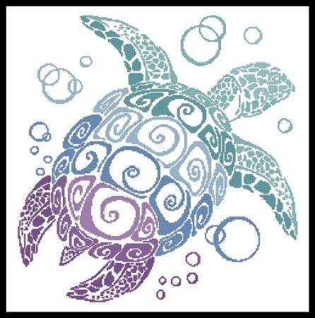 Turtle Silhouette - Artecy Cross Stitch