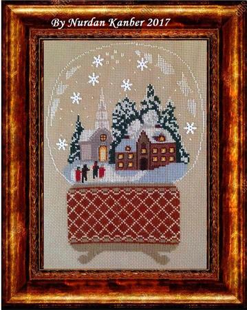 Snow Globe Victorian Scene - Twin Peak Primitives