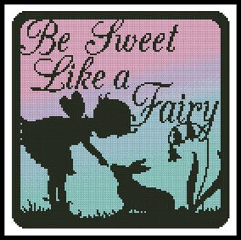 Fairy Silhouette Square 6 - Artecy Cross Stitch