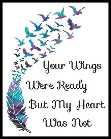 Your Wings (Watercolour) - Artecy Cross Stitch