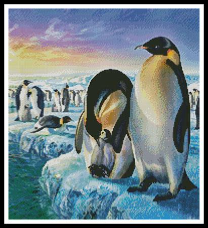 Penguins (Crop) - Artecy Cross Stitch