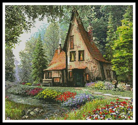 Toadstool Cottage (Crop) - Artecy Cross Stitch