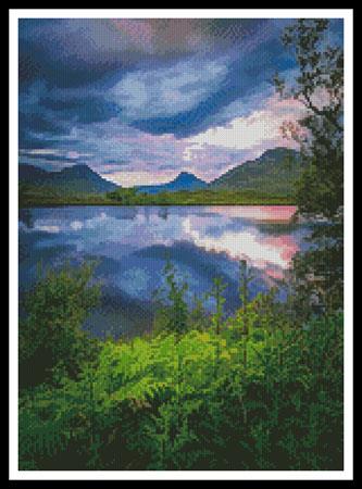 Mini Stac Pollaidh Sunset - Artecy Cross Stitch