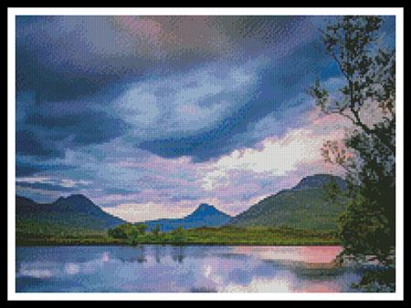 Stac Pollaidh Sunset (Crop 2) - Artecy Cross Stitch