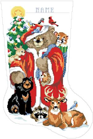 Teddy Bear & Friends Stocking - Kooler Design Studio