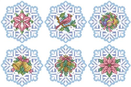 Snowflake Elegance Ornaments - Kooler Design Studio