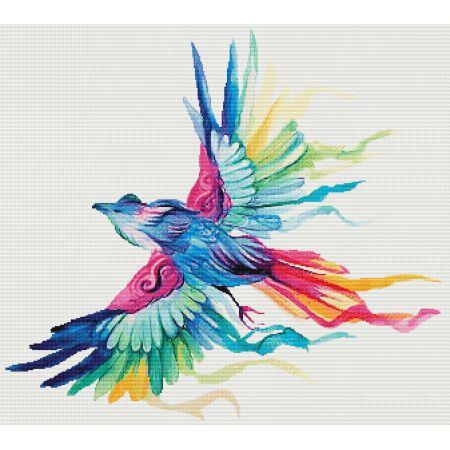 Rainbow Bird by Katy Lipscomb - Paine Free Crafts