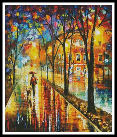 Walk With Dog (Large) - Artecy Cross Stitch