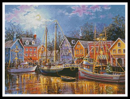 Ships Aglow - Artecy Cross Stitch