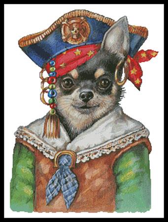 Chihuahua Pirate - Artecy Cross Stitch