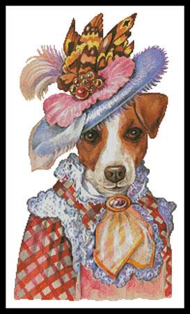 Jack Russell Mademoiselle - Artecy Cross Stitch