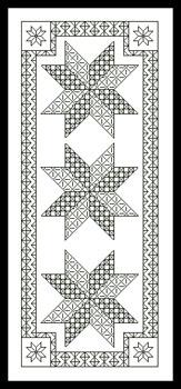Blackwork Bookmark 4 - Artecy Cross Stitch