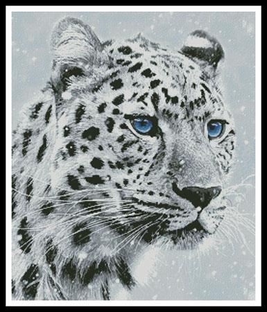 Leopard In Snow - Artecy Cross Stitch
