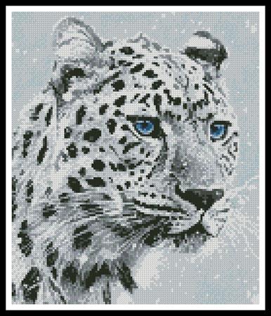 Mini Leopard In Snow - Artecy Cross Stitch
