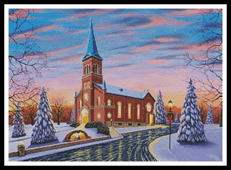 Christmas At Our Lady Of Victory - Artecy Cross Stitch