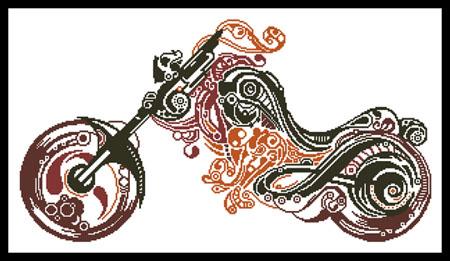 Abstract Motorbike - Artecy Cross Stitch