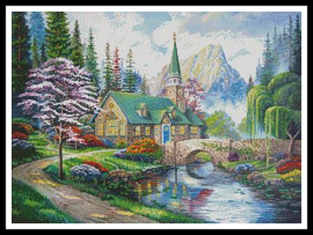 The Church In The Forest - Artecy Cross Stitch
