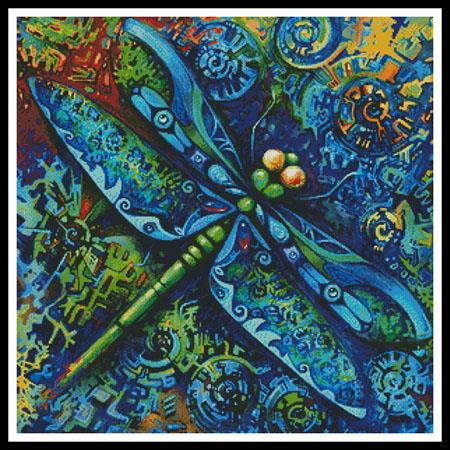 Dragonfly Painting - Artecy Cross Stitch