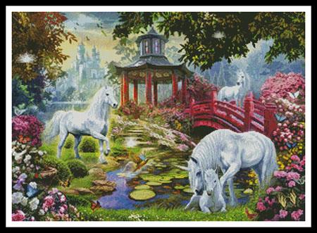 Unicorn Summer House - Artecy Cross Stitch