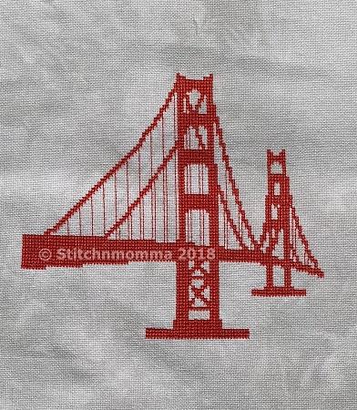 Golden Gate Bridge Silhouette - Stitchnmomma