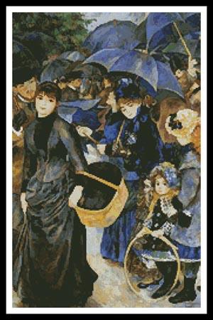 The Umbrellas - Artecy Cross Stitch