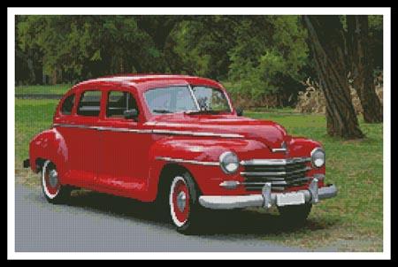 Old Red Car - Artecy Cross Stitch