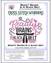 Beauty Brains And A Black Belt - Cross Stitch Wonders