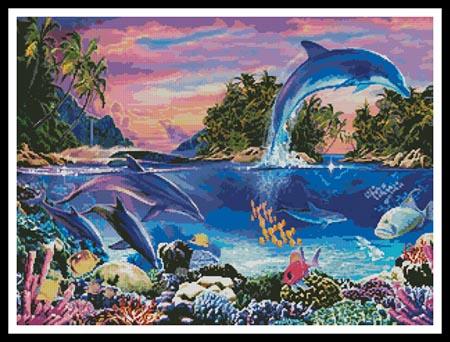 Dolphin Panorama - Artecy Cross Stitch