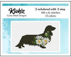 Dachshund With Daisy - Kiokiz