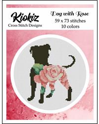 Dog With Rose - Kiokiz