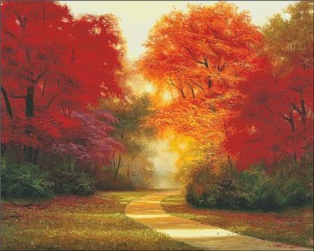 Path To Autumn - Charting Creations