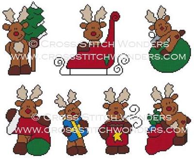 Winter Reindeer - Cross Stitch Wonders