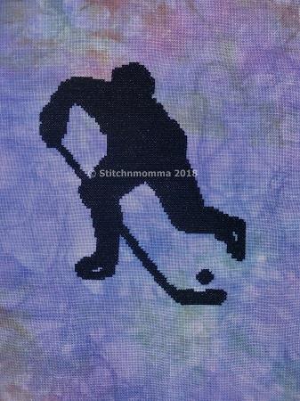 Hockey Player Silhouette - Stitchnmomma