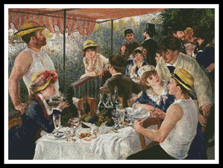 Luncheon Of The Boating Party - Artecy Cross Stitch