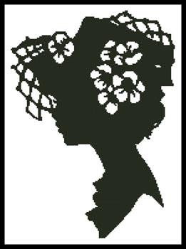 Lady Silhouette 12 - Artecy Cross Stitch