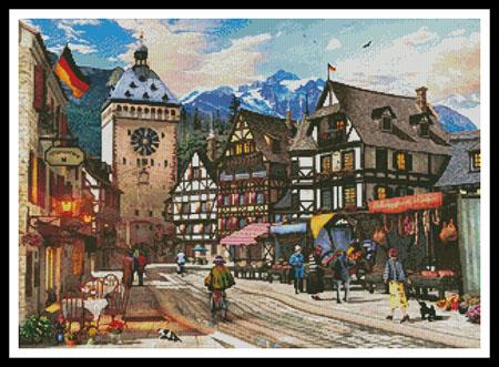 German Market Town - Artecy Cross Stitch