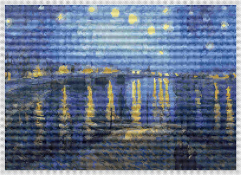 Starry Night Over The Rhone - Art of Stitch, The