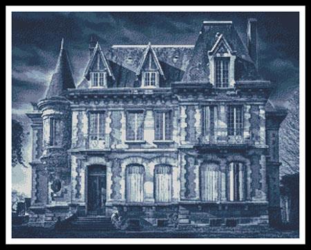 Spooky House (Blue 2) - Artecy Cross Stitch