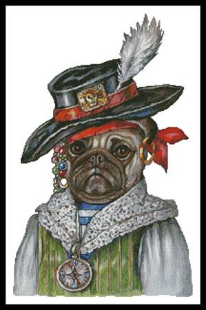 Pug Pirate - Artecy Cross Stitch