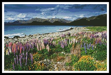Lake Tekapo, New Zealand - Artecy Cross Stitch