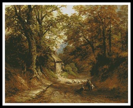 The Old Cottage, Littleover Lane - Artecy Cross Stitch