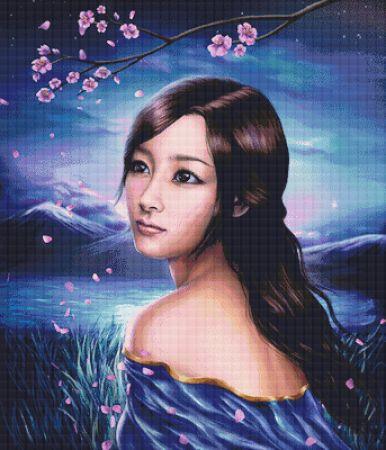 Cherry Blossom Night by Esmira - Paine Free Crafts