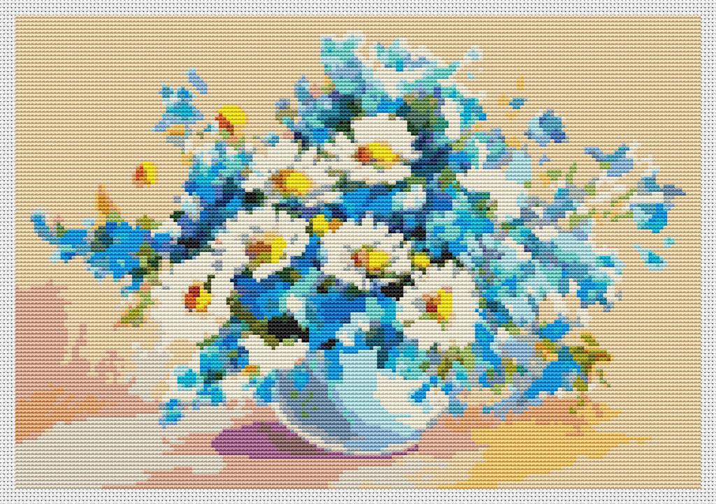 Daisies In A Sea Of Blue - Art of Stitch, The