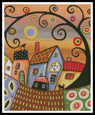 Sunny Day In Town (Crop) - Artecy Cross Stitch