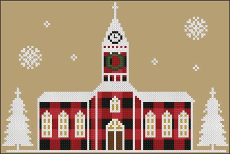 Rustic Christmas Series Church - Twin Peak Primitives
