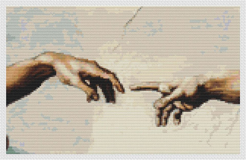 Hand Of God And Adam - Art of Stitch, The